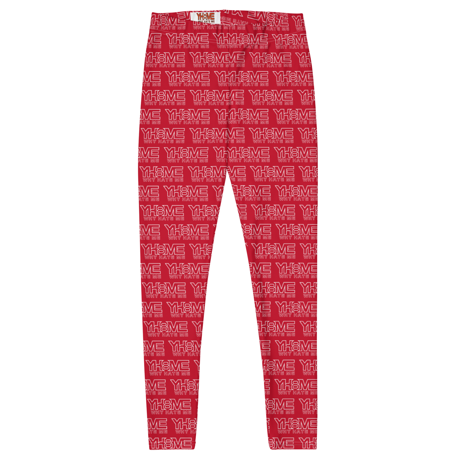 RED YH8ME ALL OVER PRINT LEGGINS