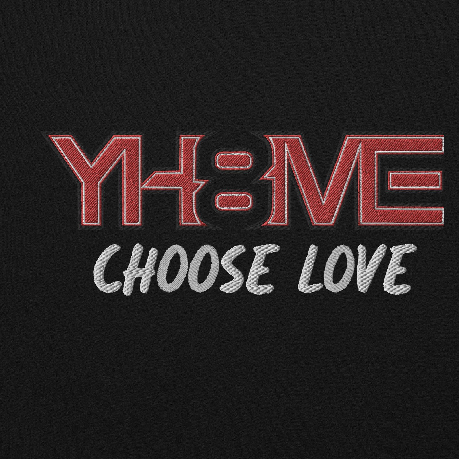 YH8ME CHOOSE LOVE HOODIE (FRONT EMBROIDERED) angle 2