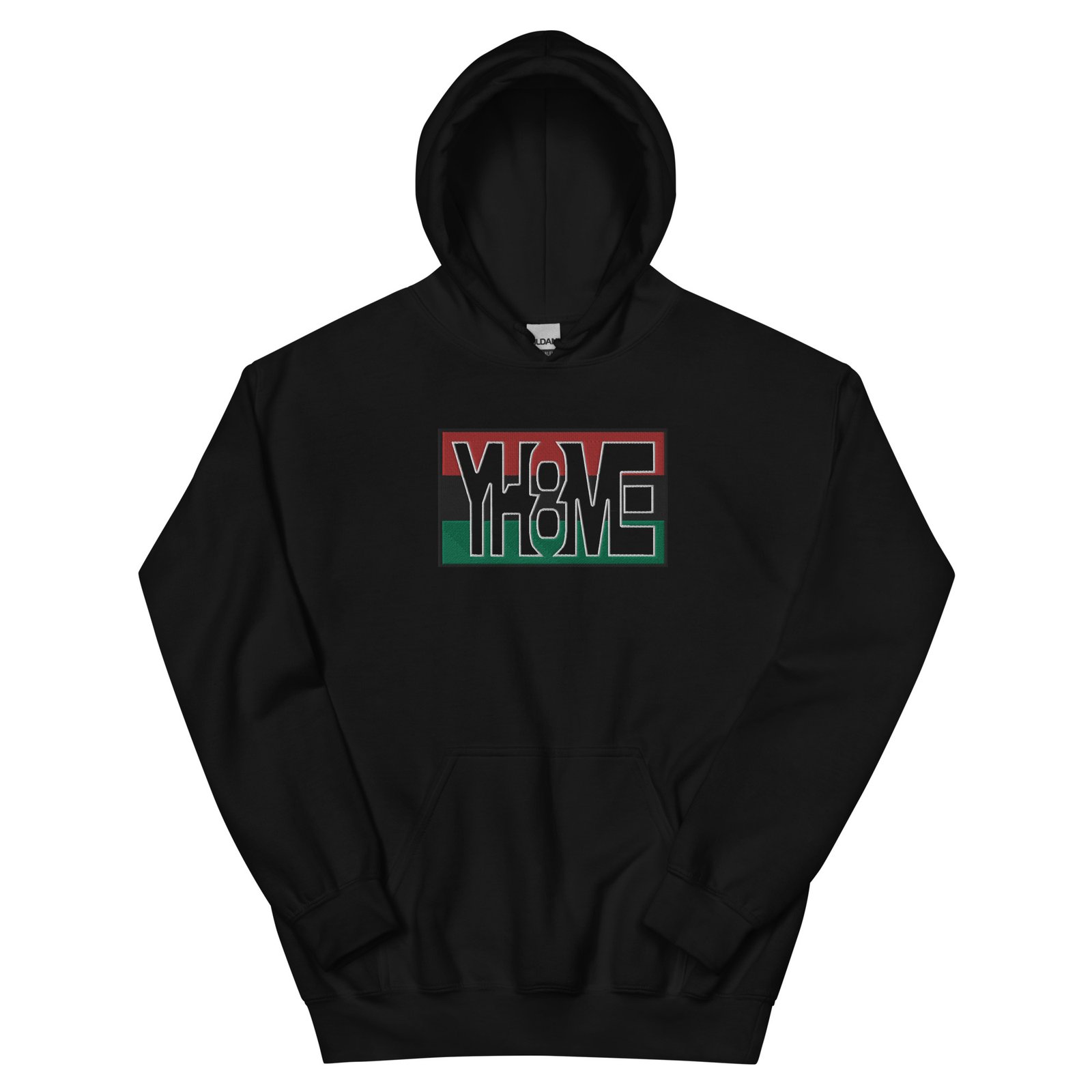 YH8ME BLACK PRIDE CUT OUT HOODIE (FRONT EMBRIODERED)