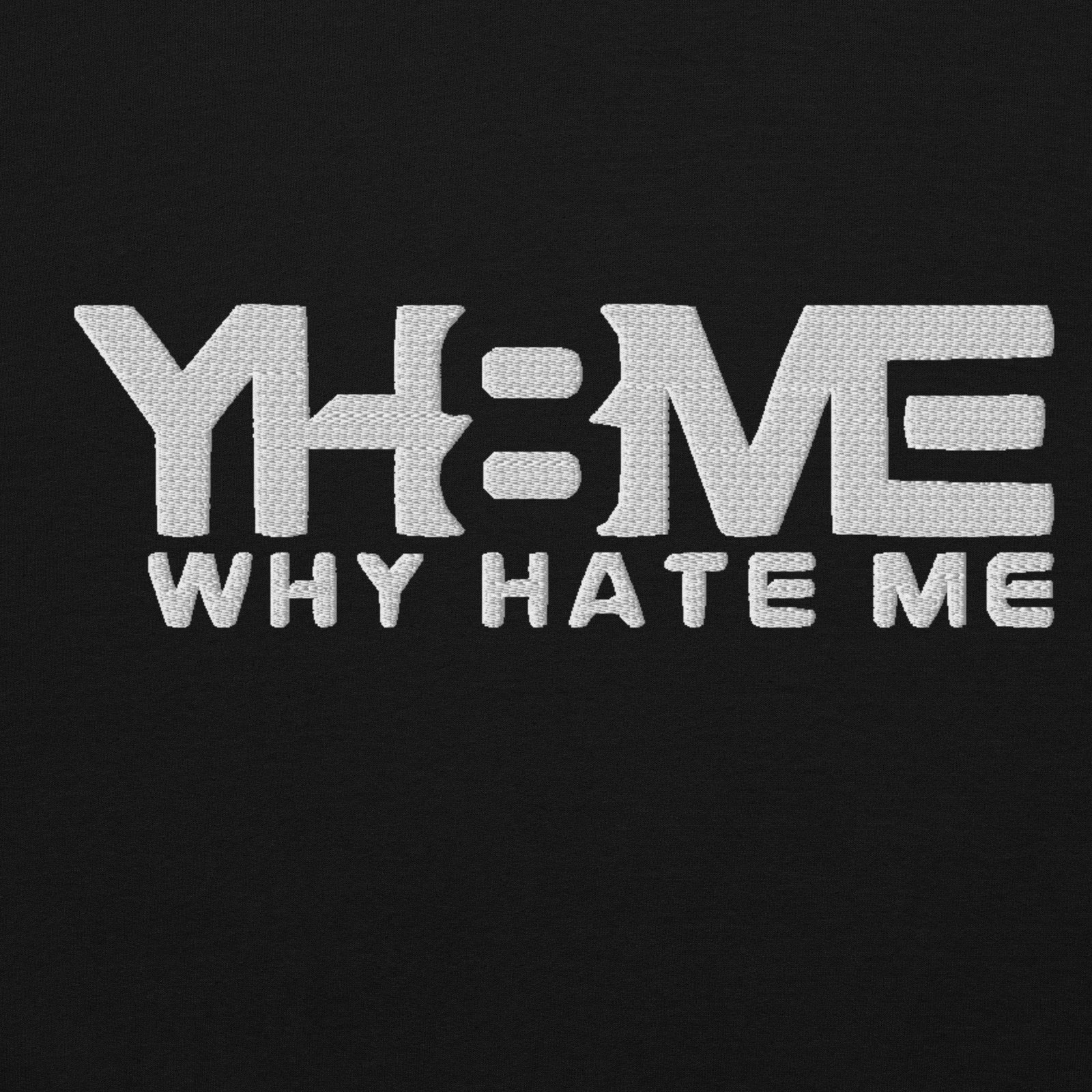 YH8ME HOODIE WHITE LOGO (FRONT EMBROIDERED) angle 2
