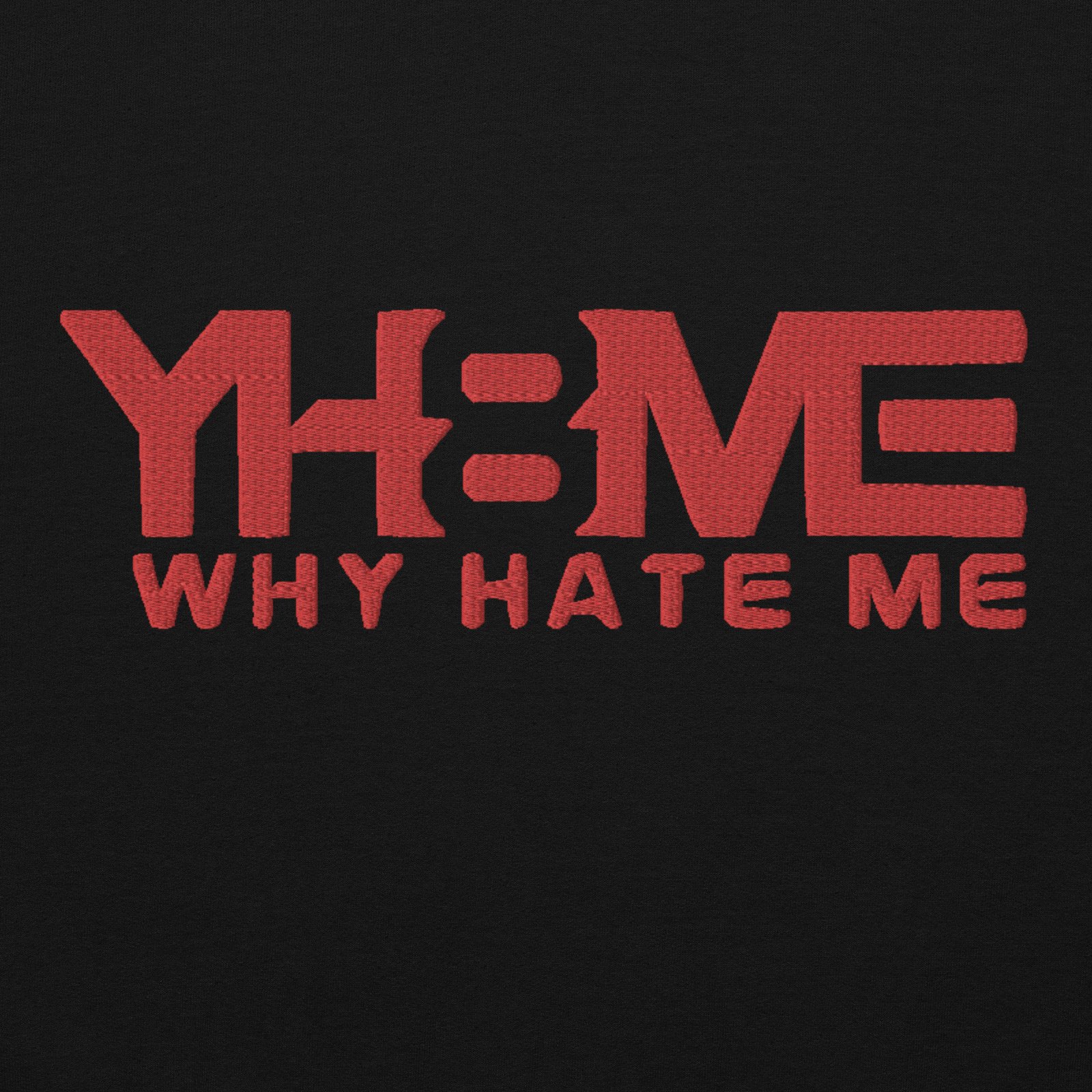 YH8ME HOODIE RED LOGO (FRONT EMBROIDERED) angle 2