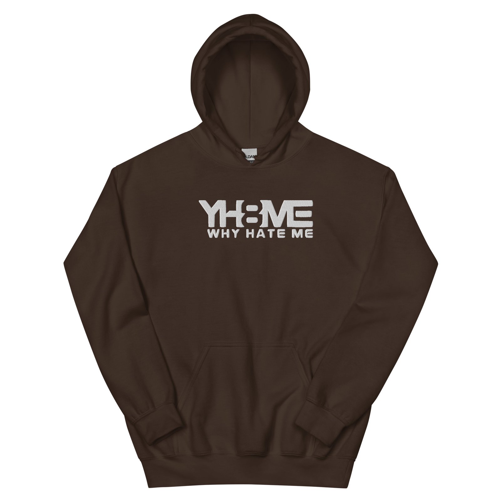 YH8ME HOODIE WHITE LOGO (FRONT EMBROIDERED) angle 8