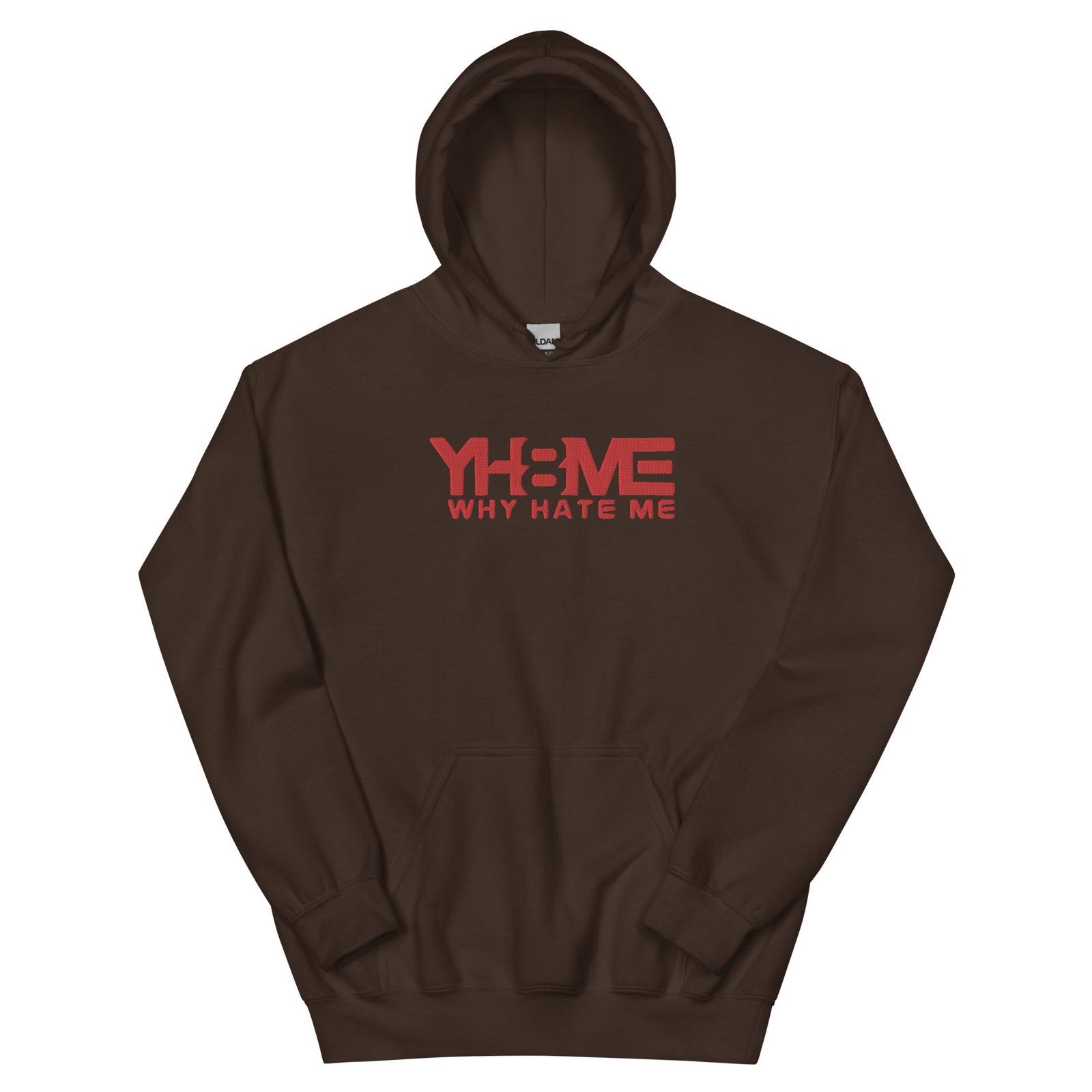 YH8ME HOODIE RED LOGO (FRONT EMBROIDERED) angle 8