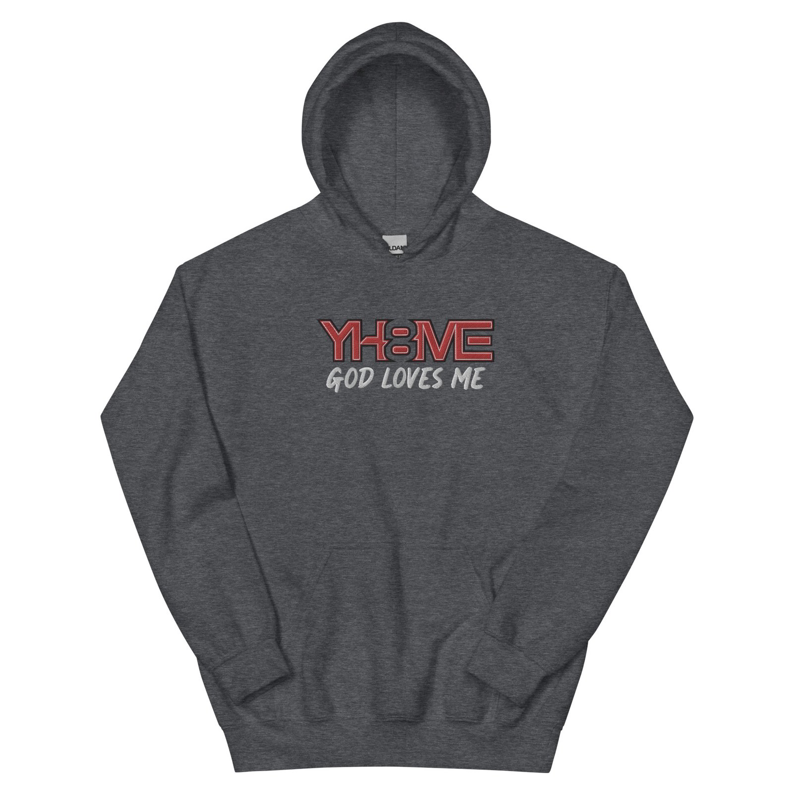 YH8ME GOD LOVES ME HOODIE (FRONT EMBROIDERED) angle 12