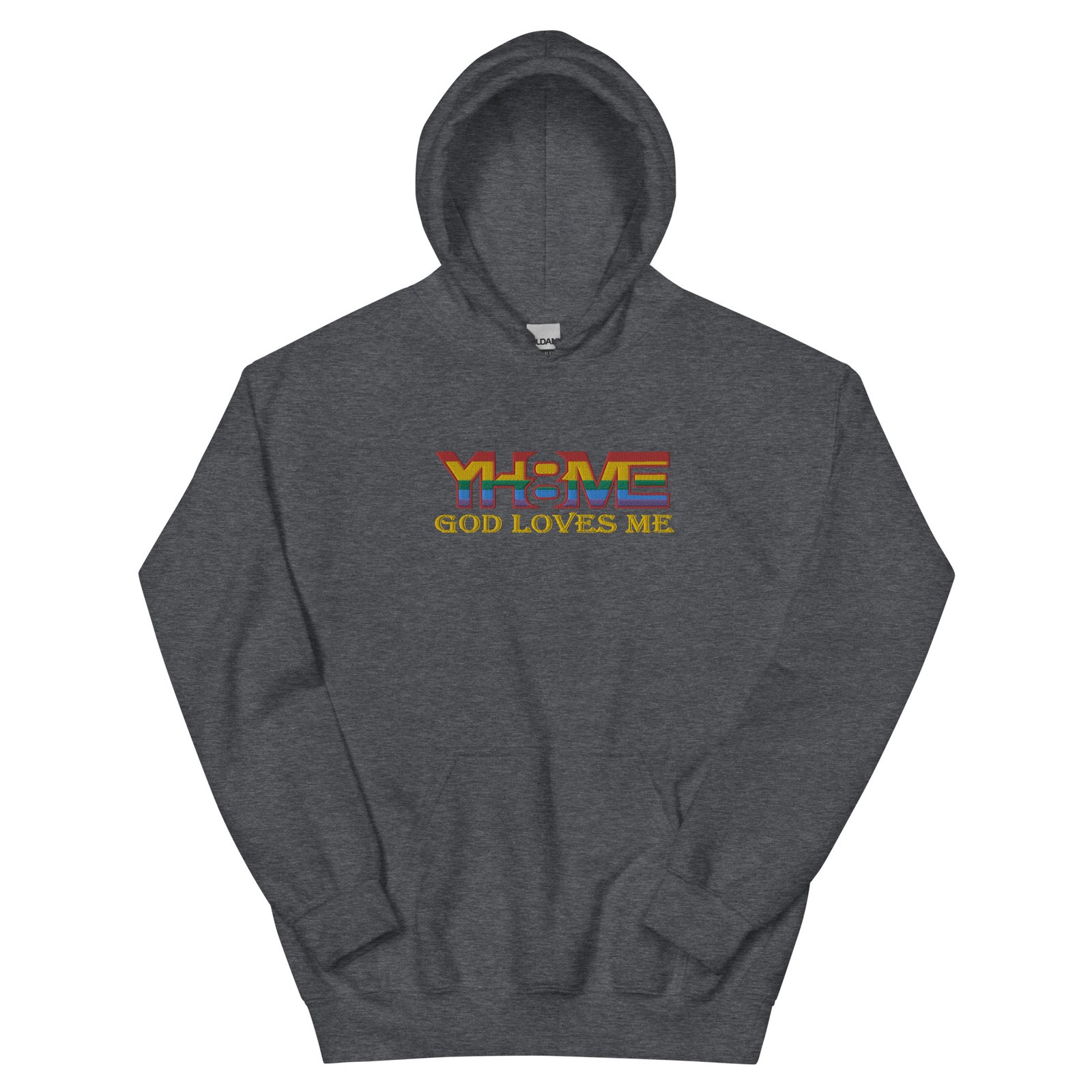 YH8ME PRIDE FLAG HOODIE (FRONT EMBROIDERED) angle 12