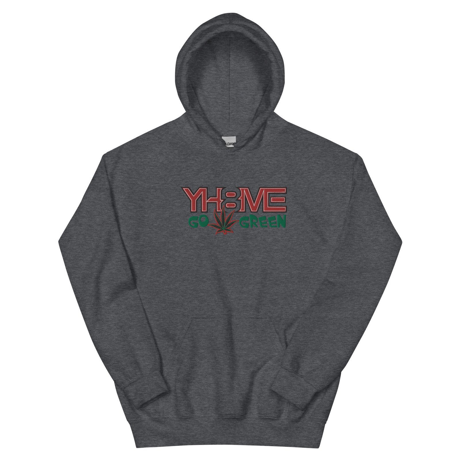 YH8ME GO GREEN HOODIE (FRONT EMBROIDERED) angle 10