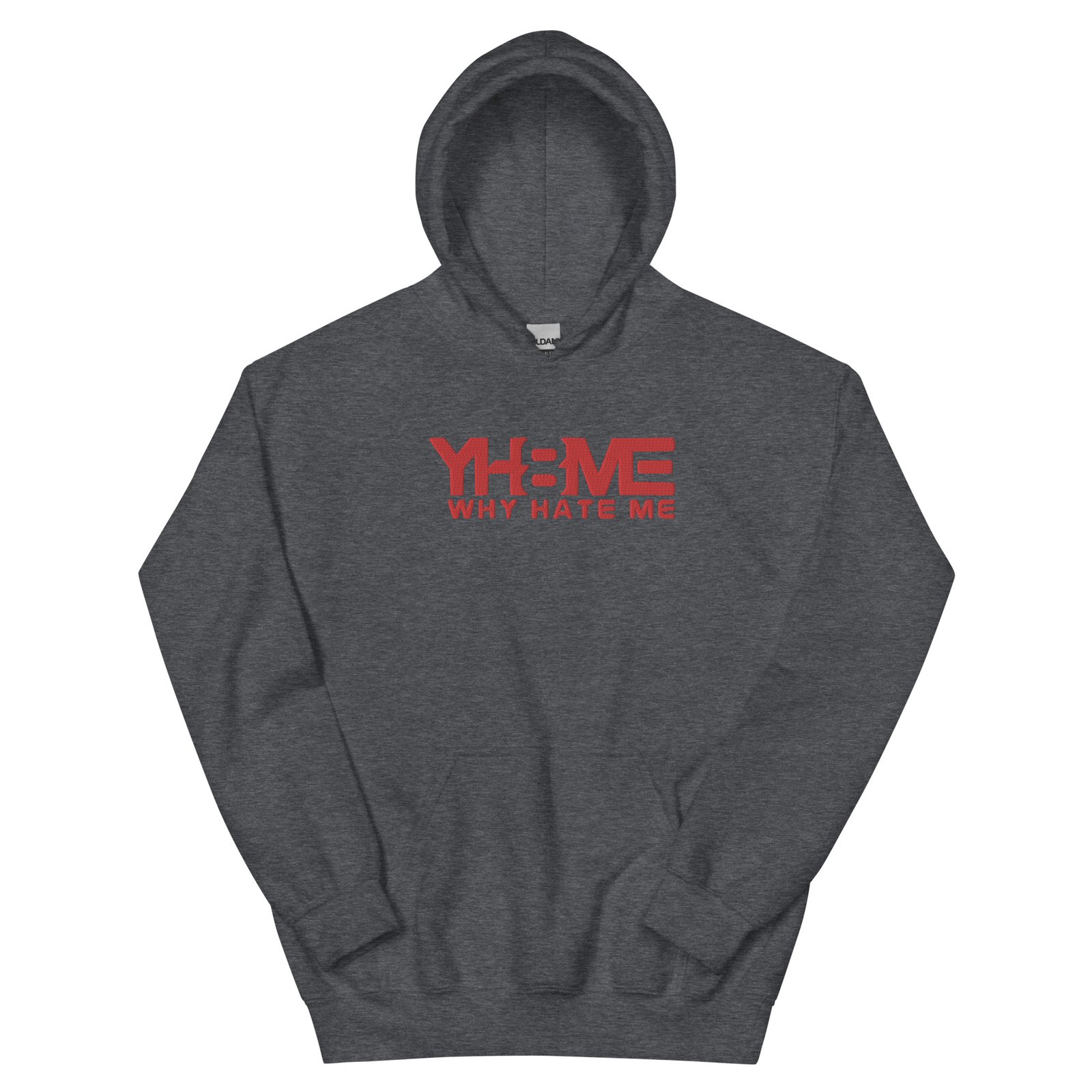 YH8ME HOODIE RED LOGO (FRONT EMBROIDERED) angle 12