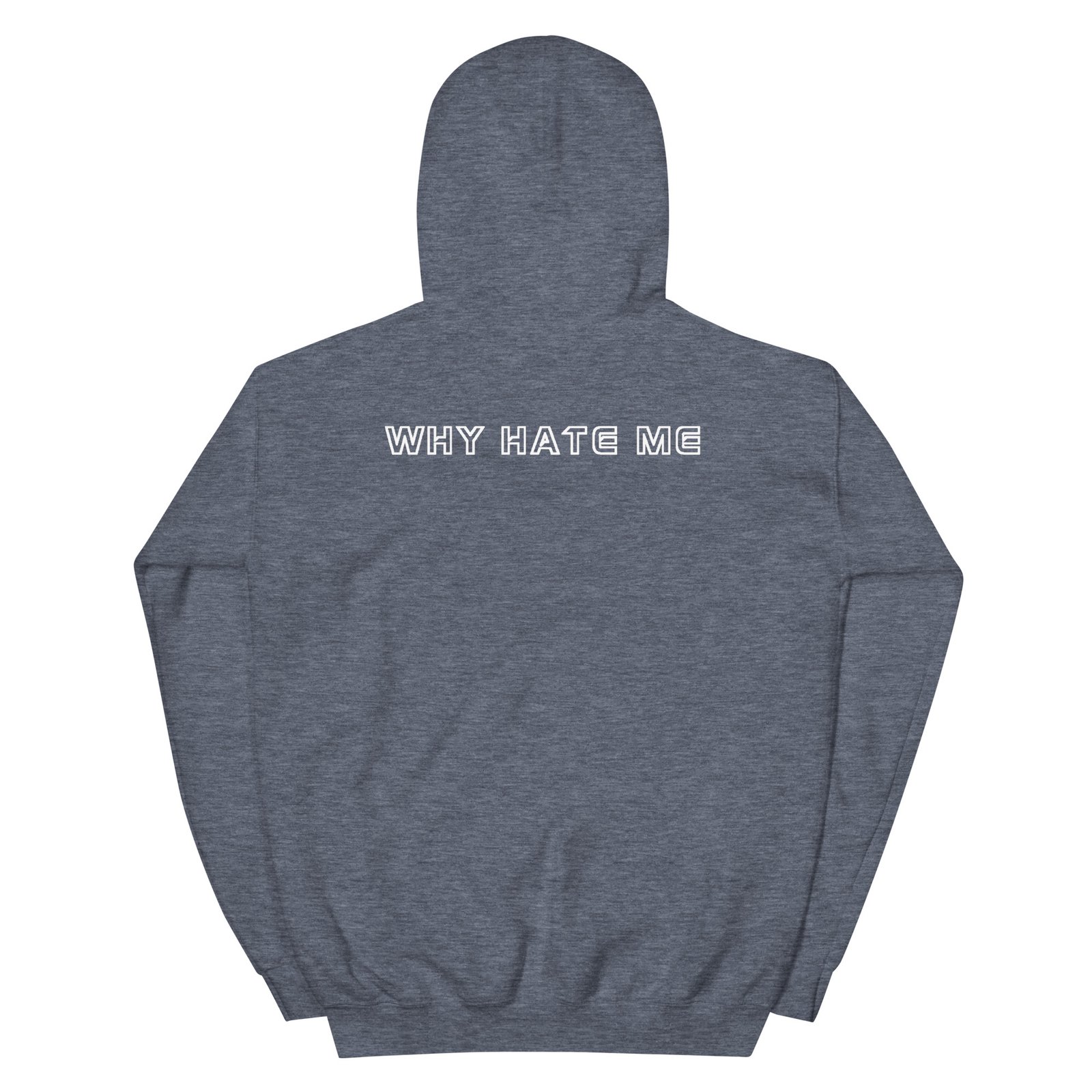 YH8ME HOODIE WHITE LOGO (FRONT EMBROIDERED) angle 19