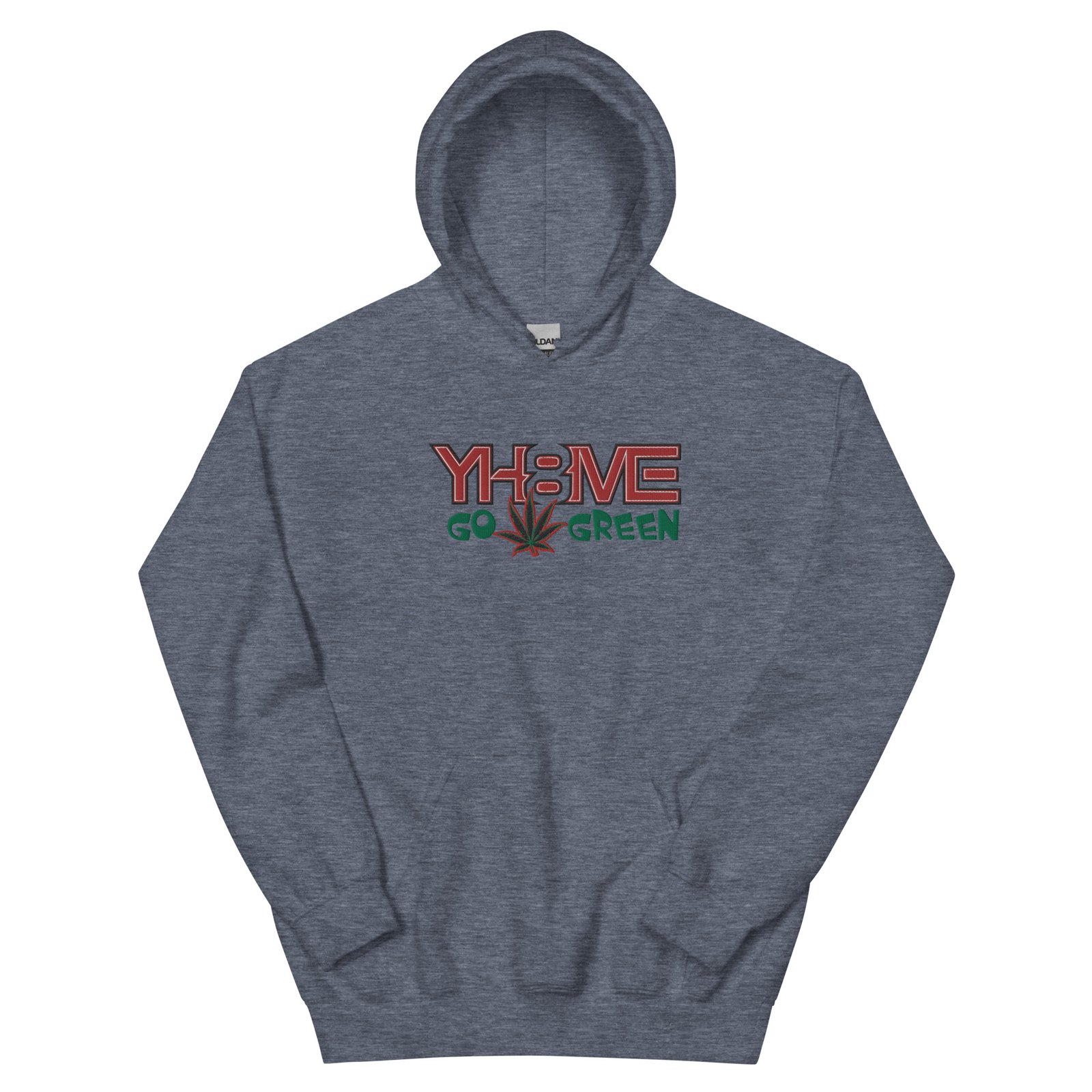 YH8ME GO GREEN HOODIE (FRONT EMBROIDERED) angle 16