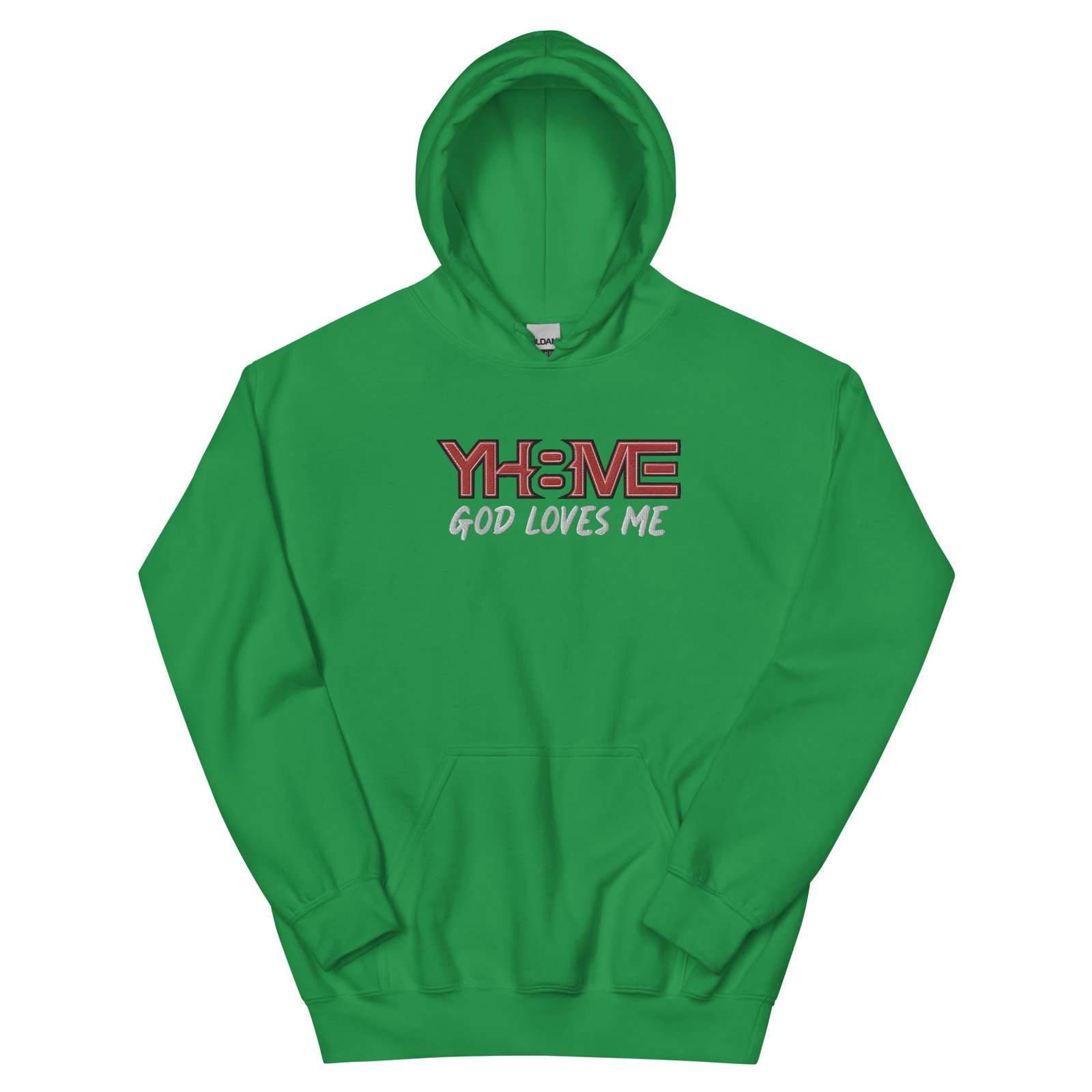 YH8ME GOD LOVES ME HOODIE (FRONT EMBROIDERED) angle 20