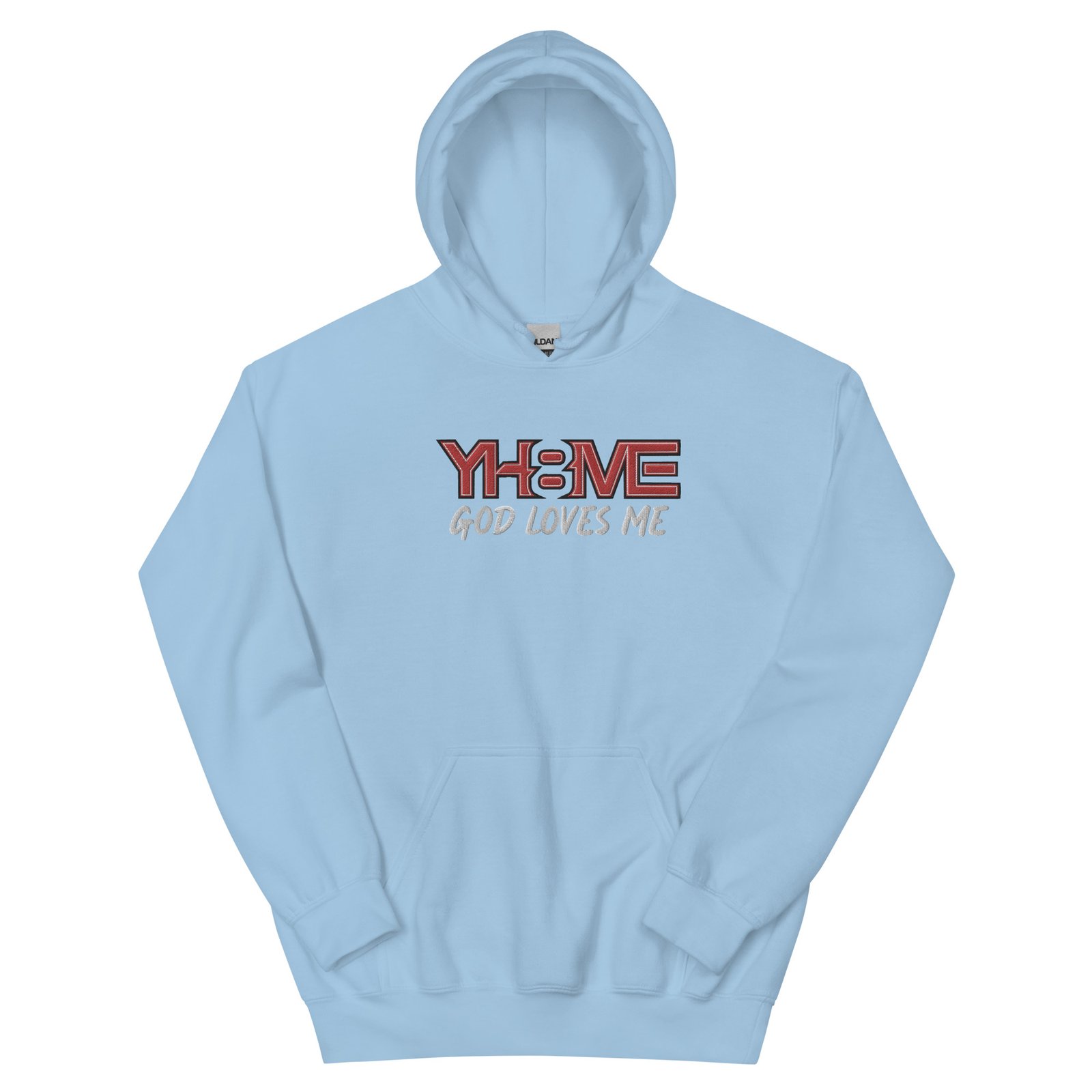 YH8ME GOD LOVES ME HOODIE (FRONT EMBROIDERED) angle 26