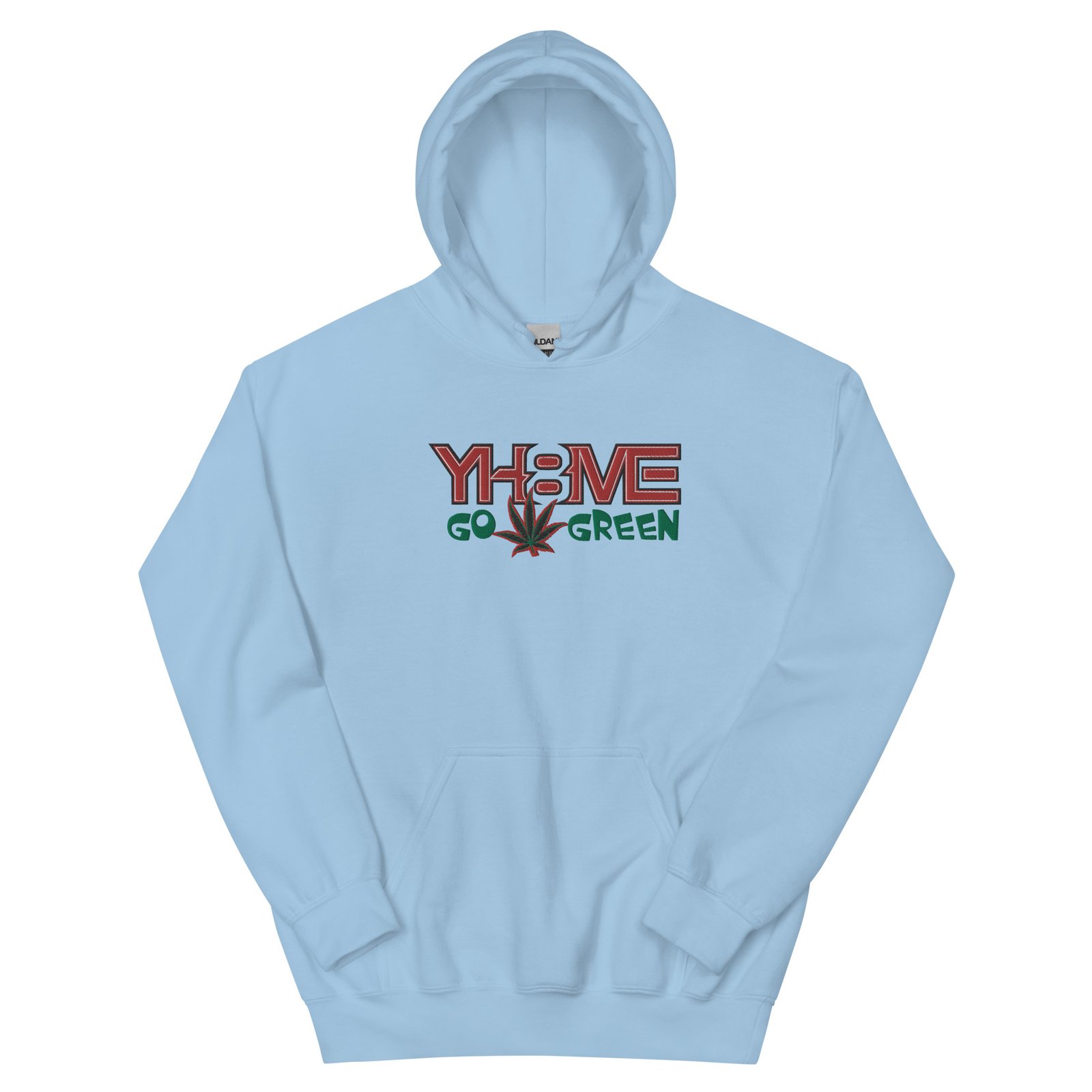 YH8ME GO GREEN HOODIE (FRONT EMBROIDERED) angle 24