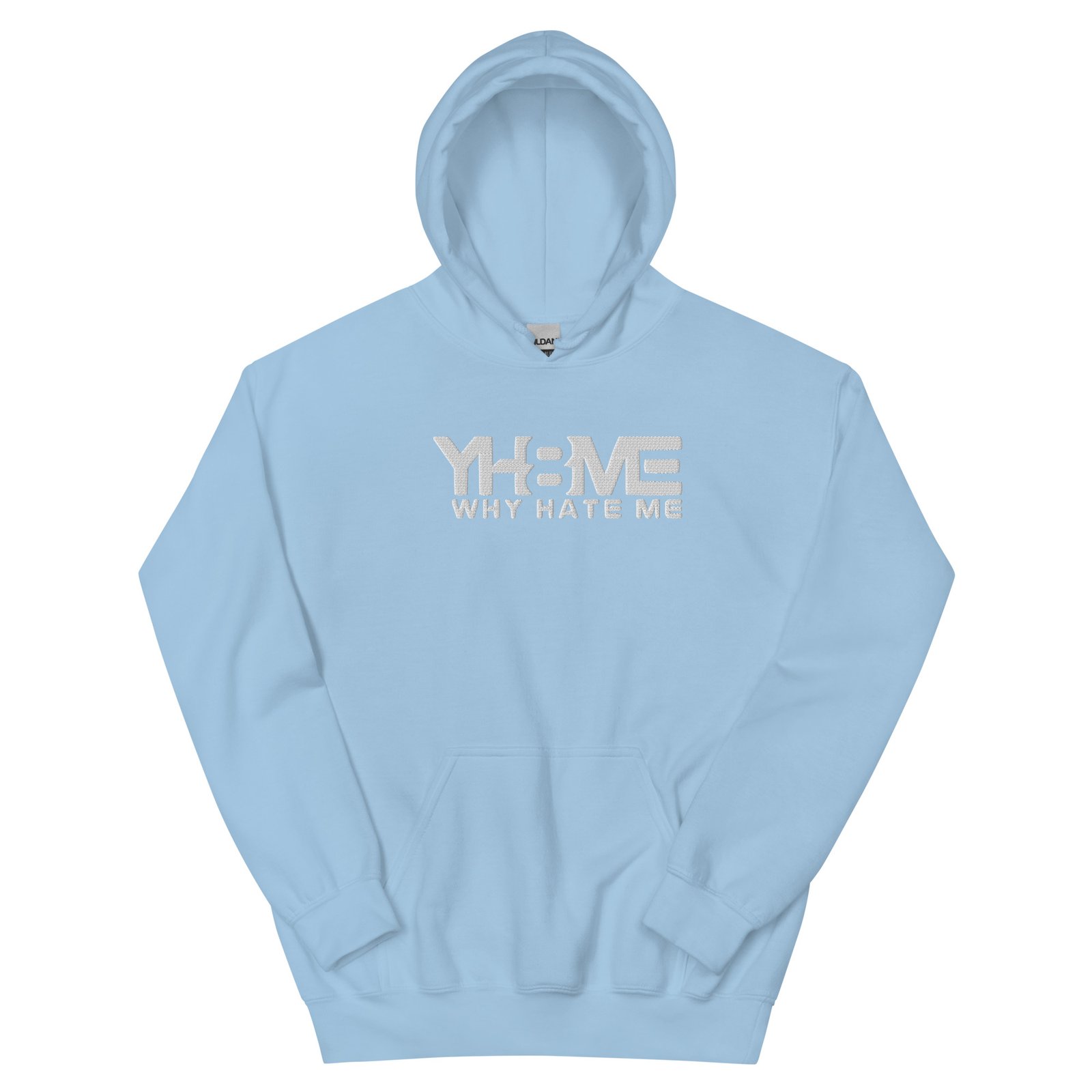 YH8ME HOODIE WHITE LOGO (FRONT EMBROIDERED) angle 26