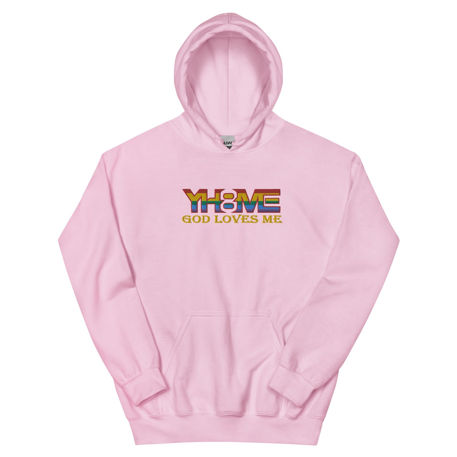 YH8ME PRIDE FLAG HOODIE (FRONT EMBROIDERED) angle 26