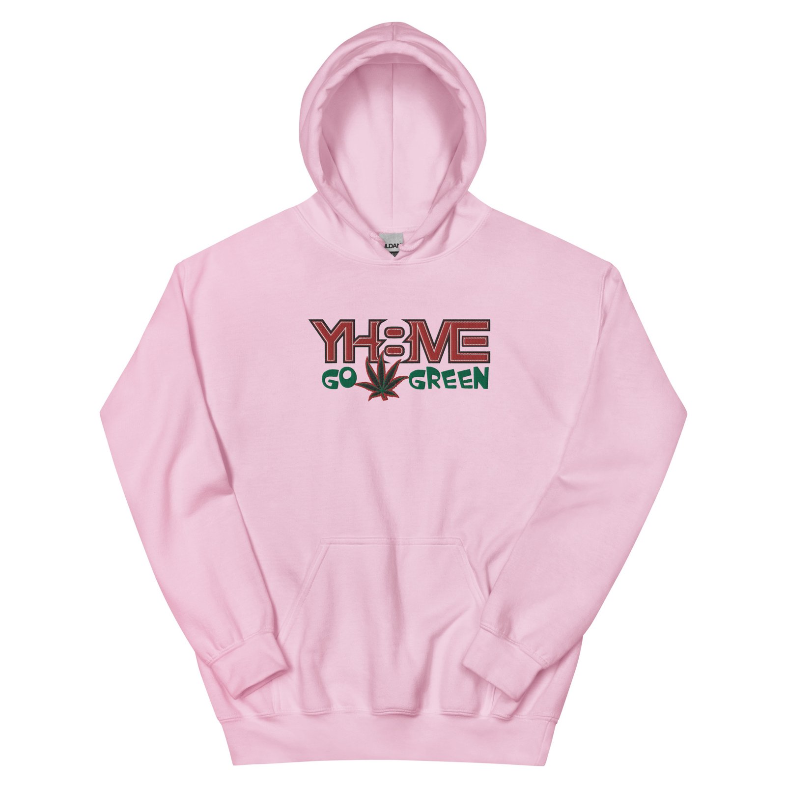 YH8ME GO GREEN HOODIE (FRONT EMBROIDERED) angle 28