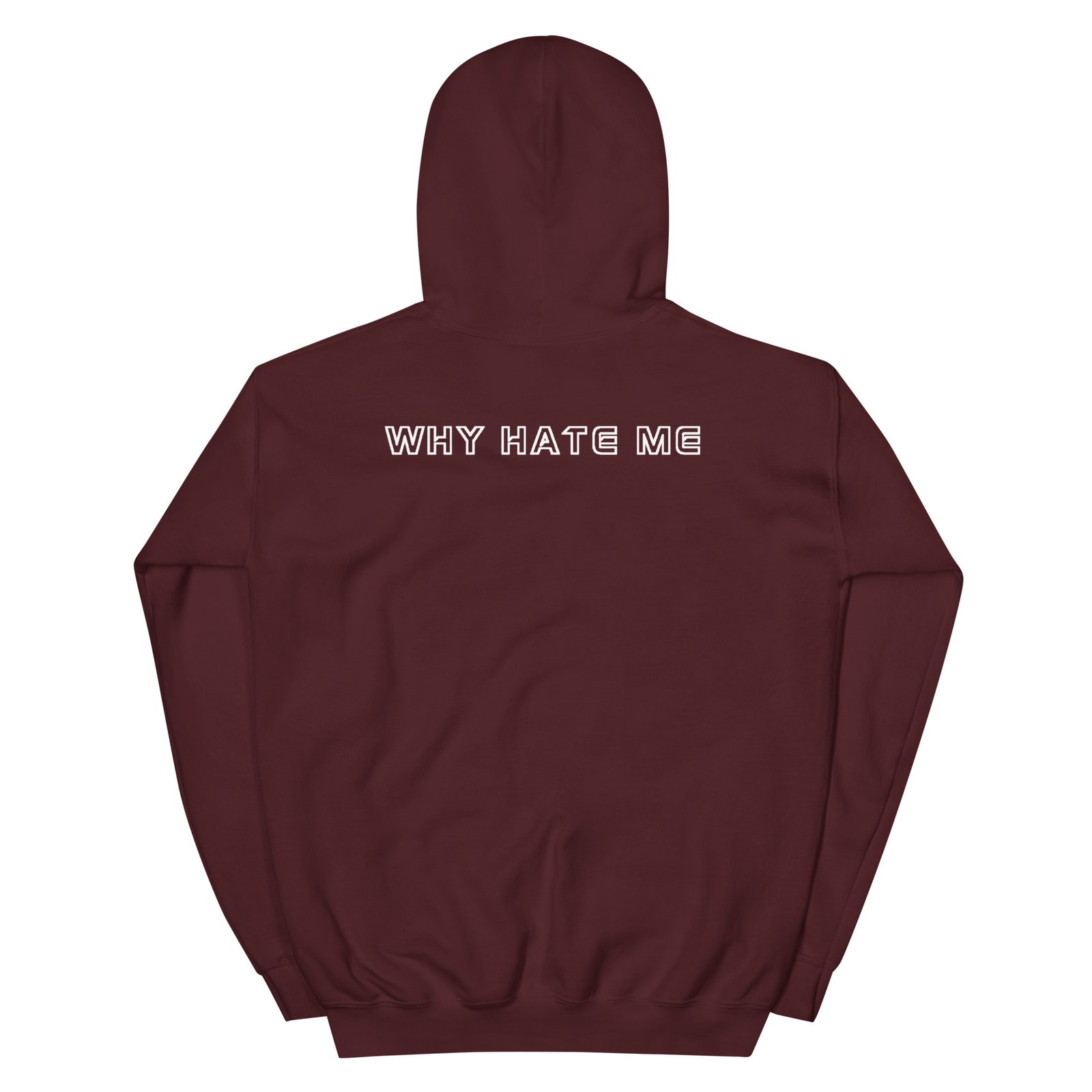 YH8ME HOODIE WHITE LOGO (FRONT EMBROIDERED) angle 7