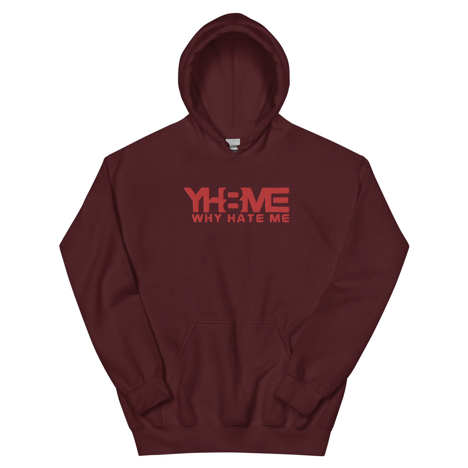 YH8ME HOODIE RED LOGO (FRONT EMBROIDERED) angle 6