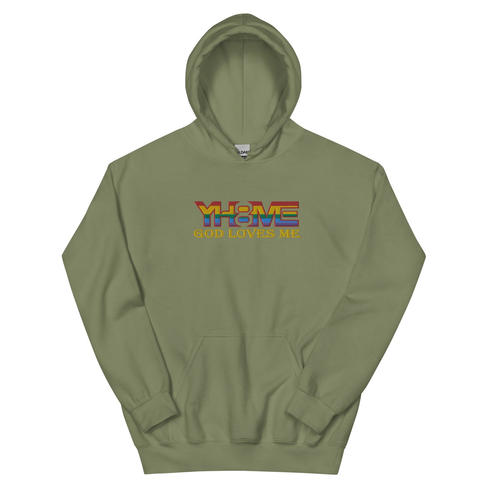 YH8ME PRIDE FLAG HOODIE (FRONT EMBROIDERED) angle 18