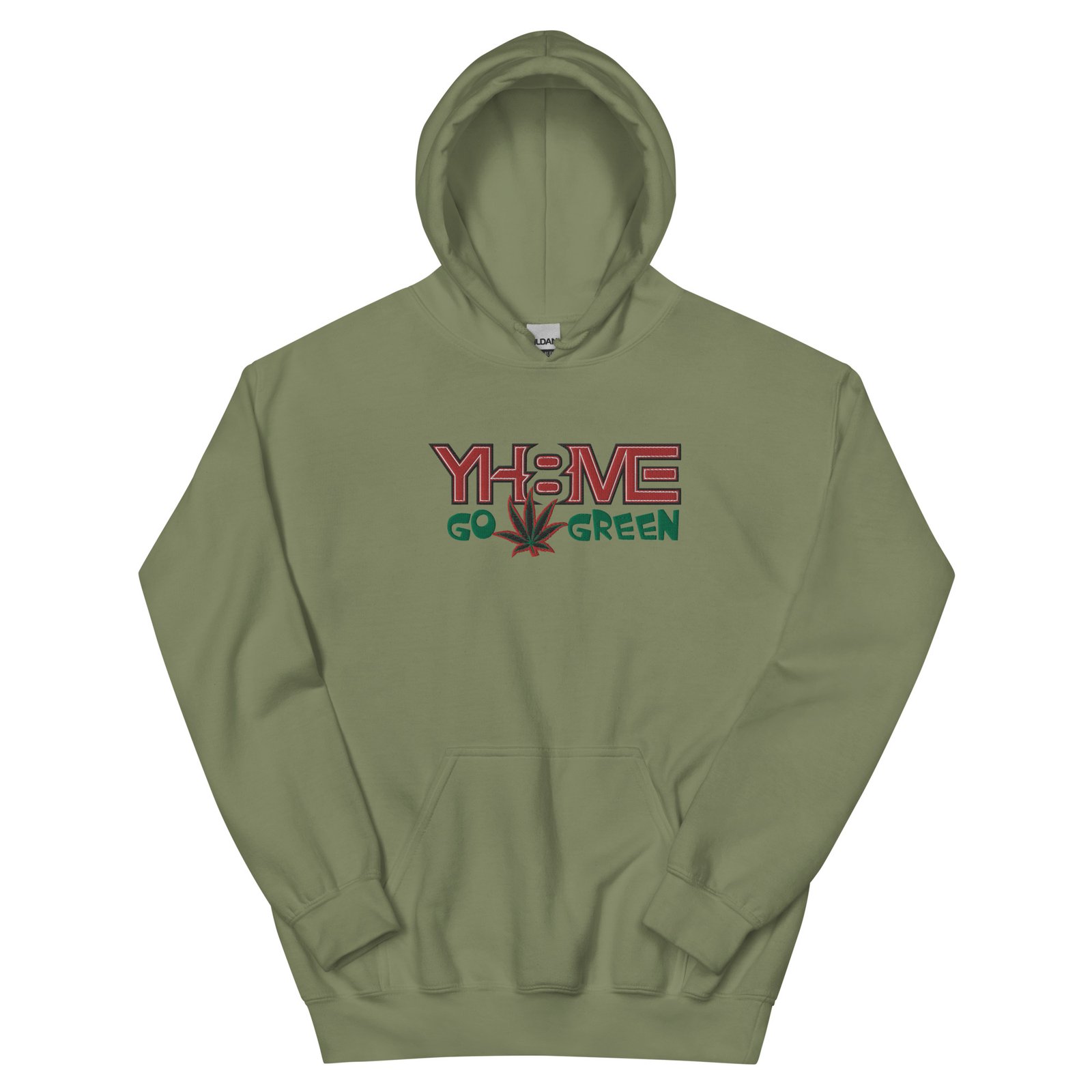 YH8ME GO GREEN HOODIE (FRONT EMBROIDERED) angle 20