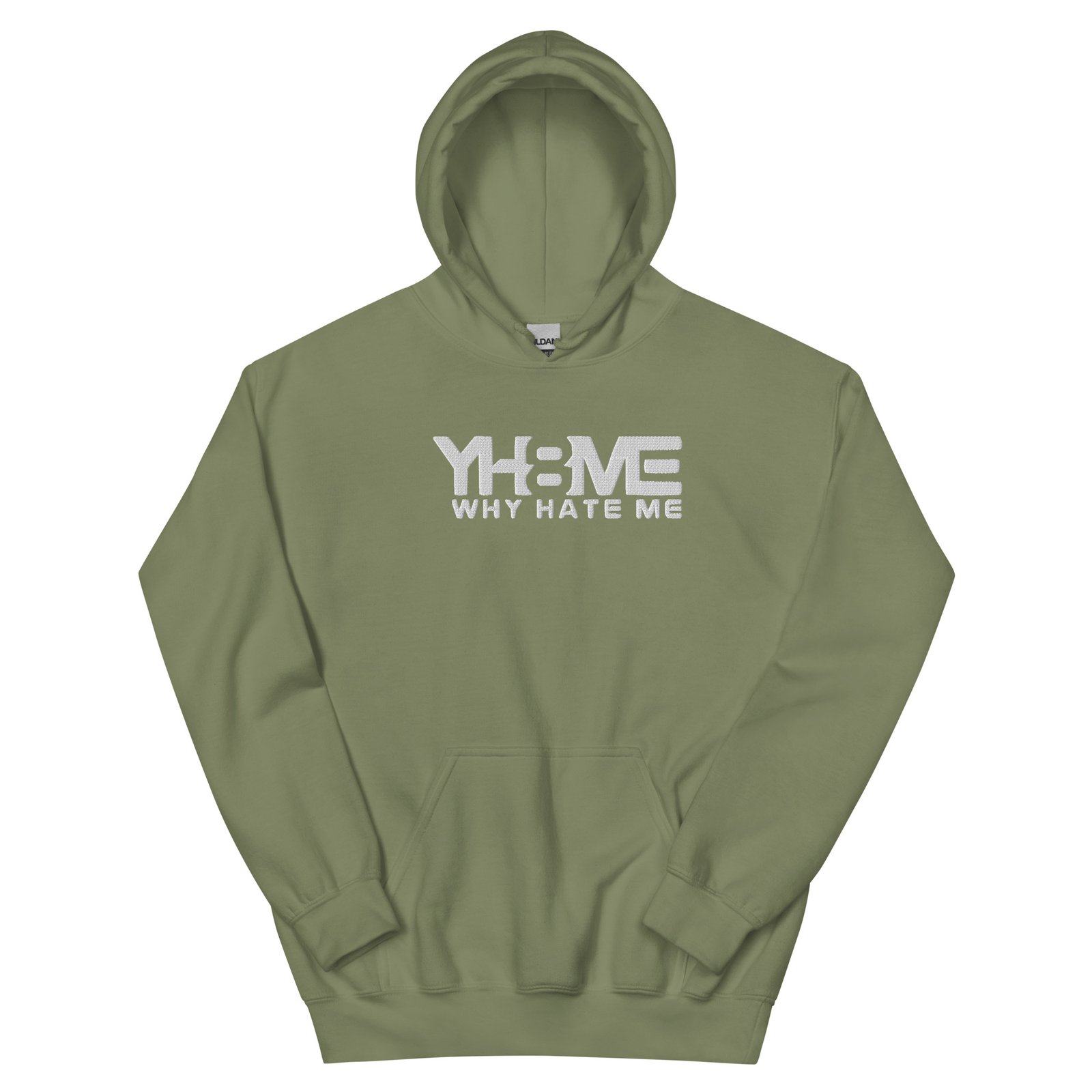 YH8ME HOODIE WHITE LOGO (FRONT EMBROIDERED) angle 22