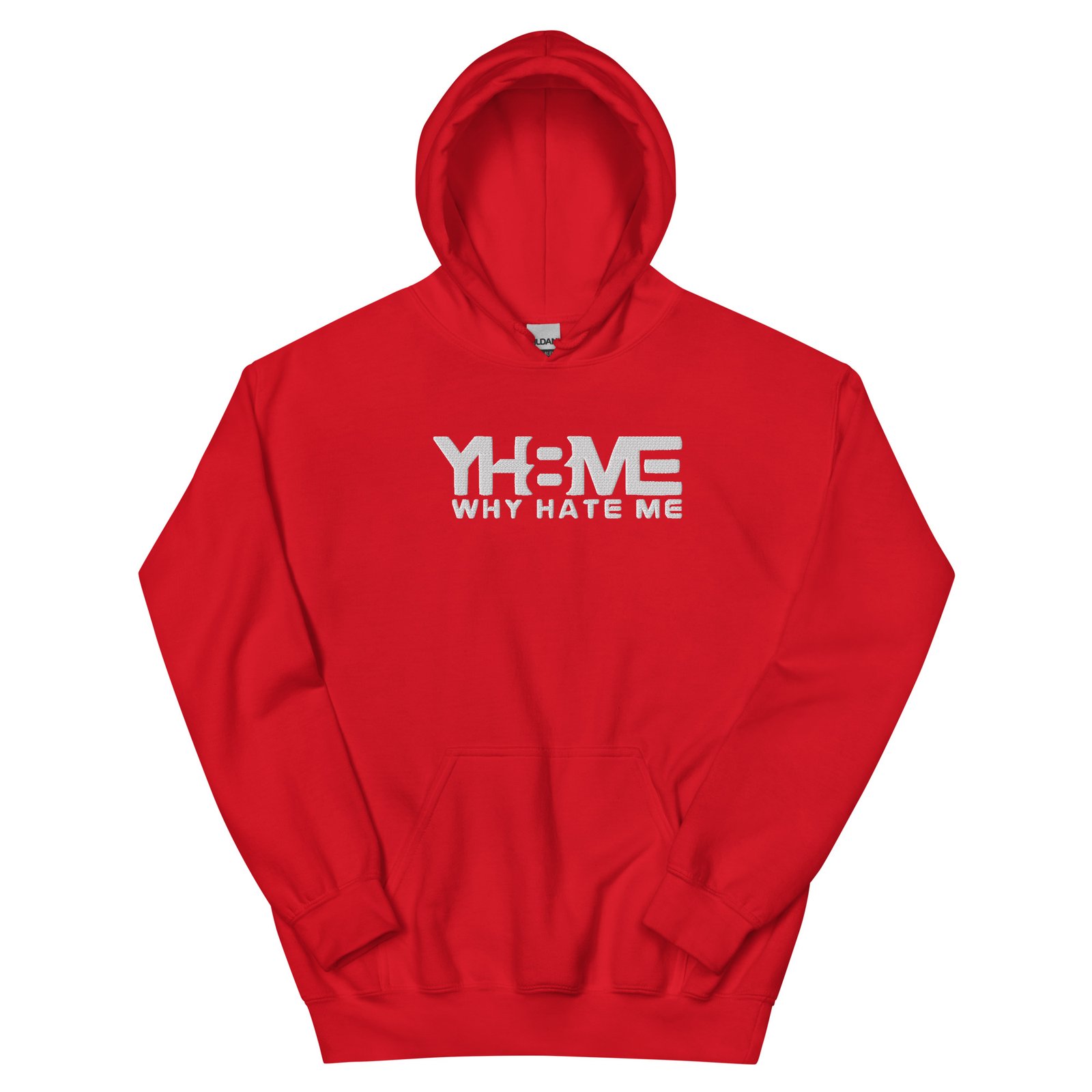YH8ME HOODIE WHITE LOGO (FRONT EMBROIDERED) angle 10