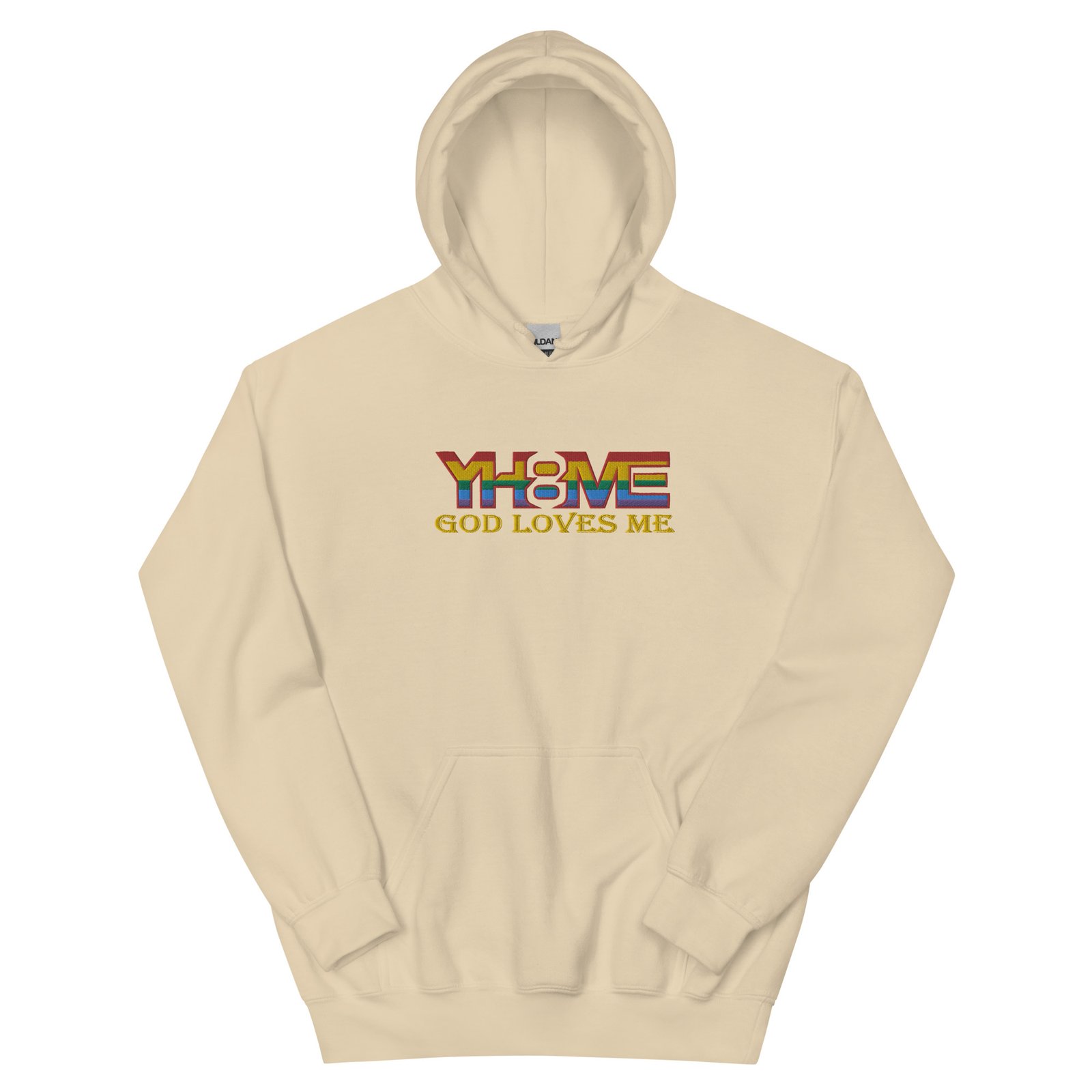 YH8ME PRIDE FLAG HOODIE (FRONT EMBROIDERED) angle 24