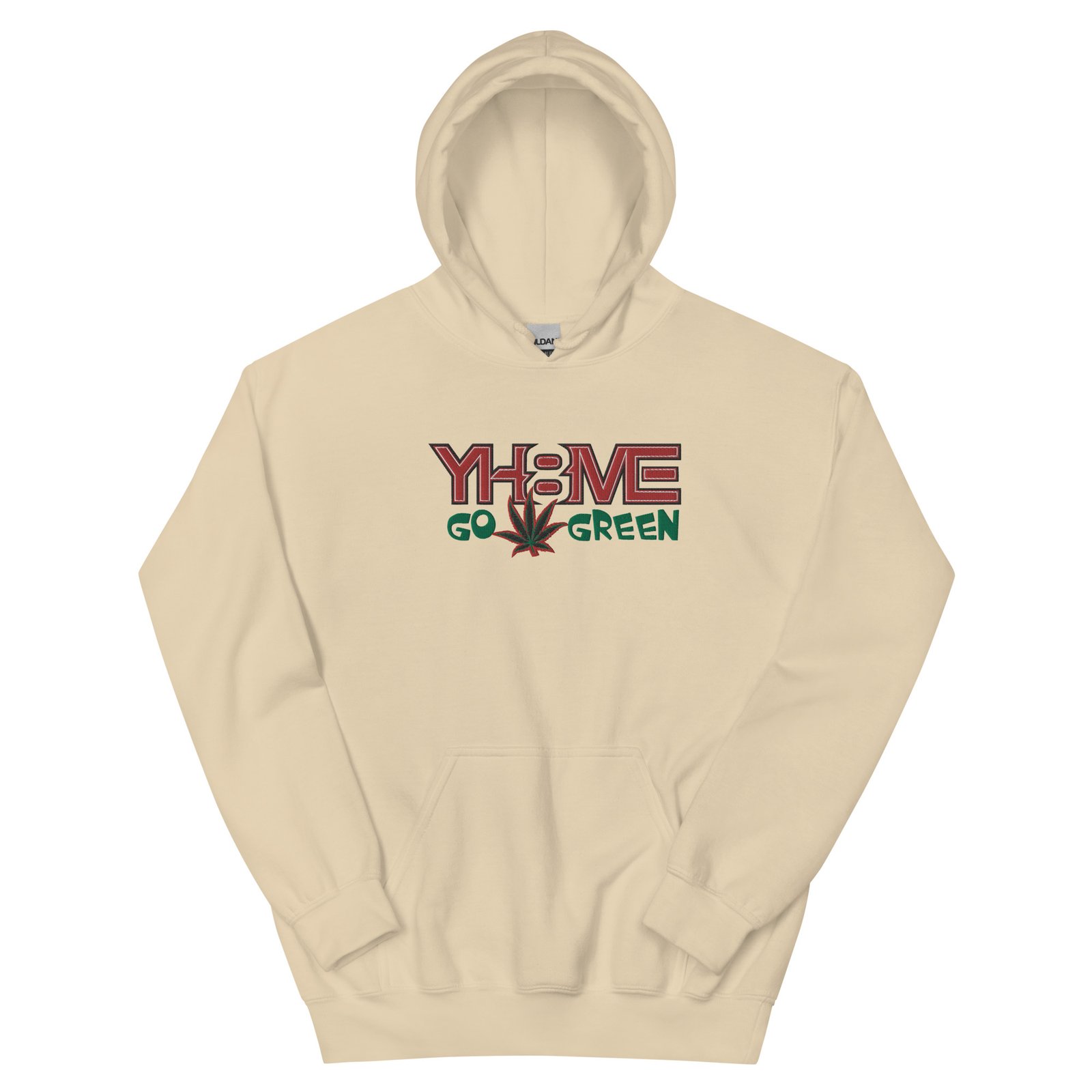 YH8ME GO GREEN HOODIE (FRONT EMBROIDERED) angle 26
