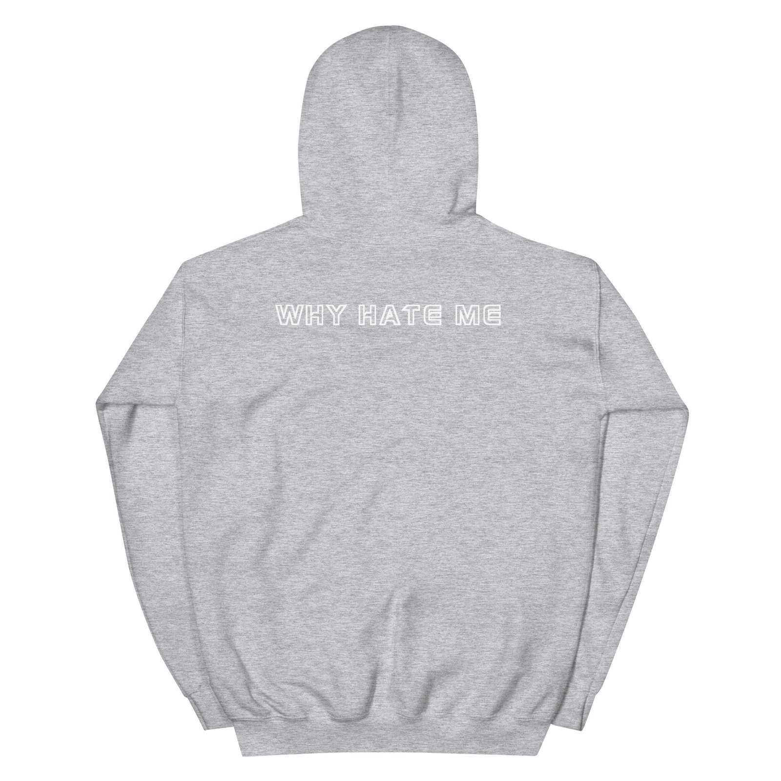 YH8ME HOODIE WHITE LOGO (FRONT EMBROIDERED) angle 25