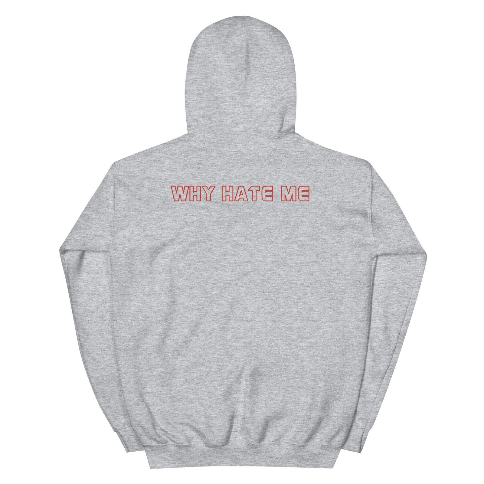 YH8ME HOODIE RED LOGO (FRONT EMBROIDERED) angle 25
