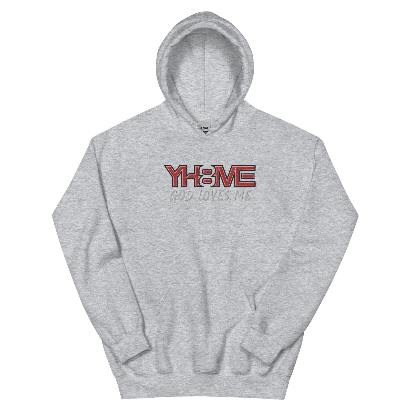 YH8ME GOD LOVES ME HOODIE (FRONT EMBROIDERED) angle 24