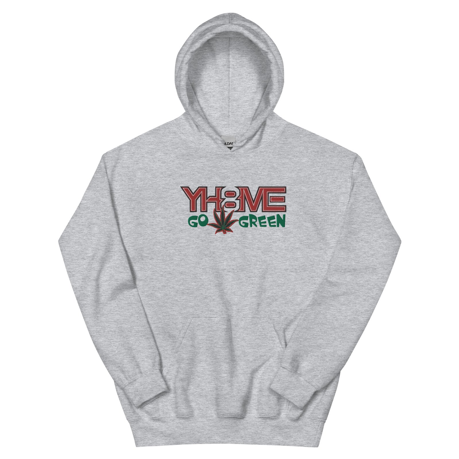 YH8ME GO GREEN HOODIE (FRONT EMBROIDERED) angle 22