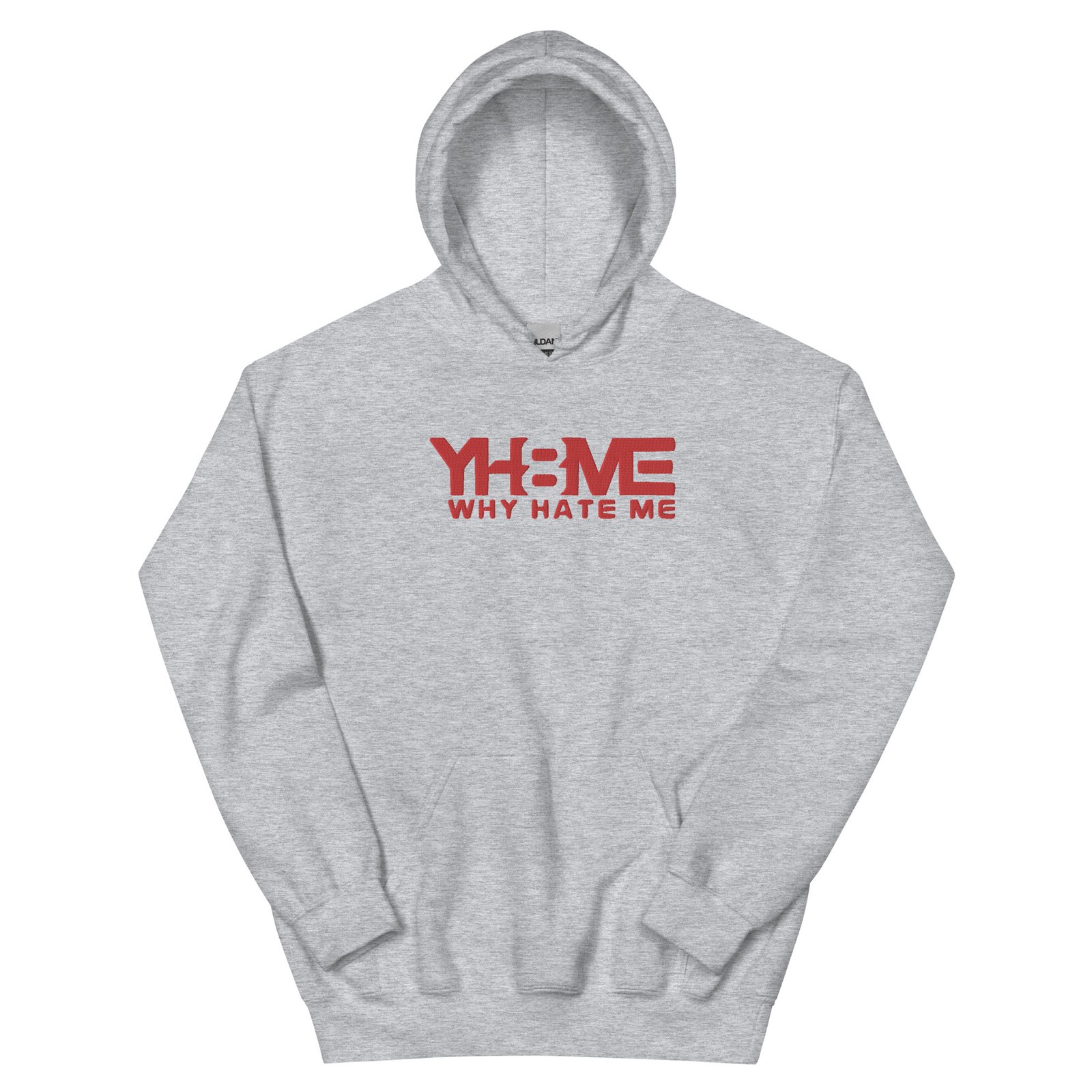 YH8ME HOODIE RED LOGO (FRONT EMBROIDERED) angle 24
