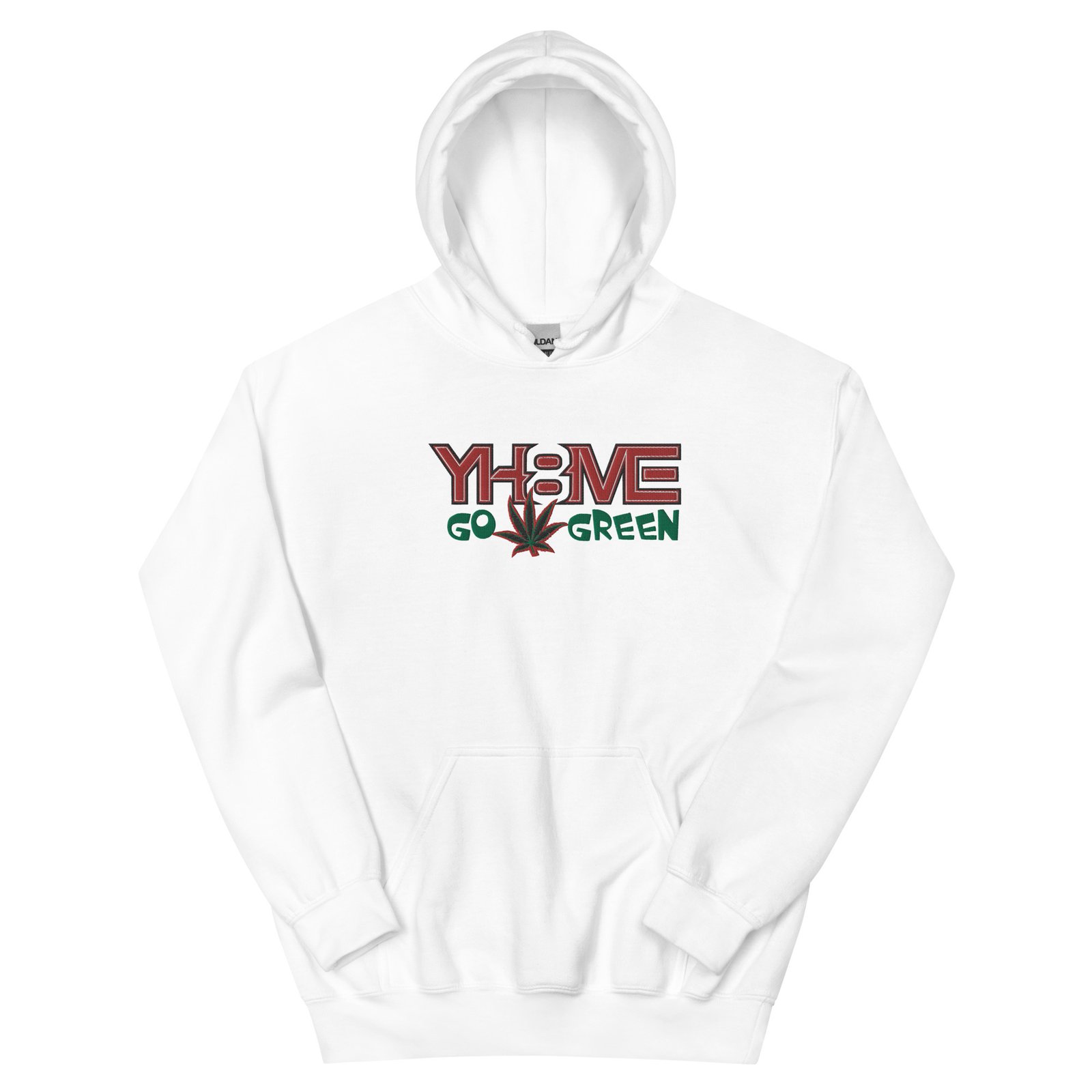 YH8ME GO GREEN HOODIE (FRONT EMBROIDERED) angle 30
