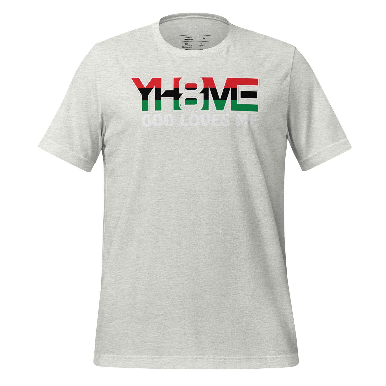 YH8ME GOD LOVES ME BLACK PRIDE T-SHIRT angle 32