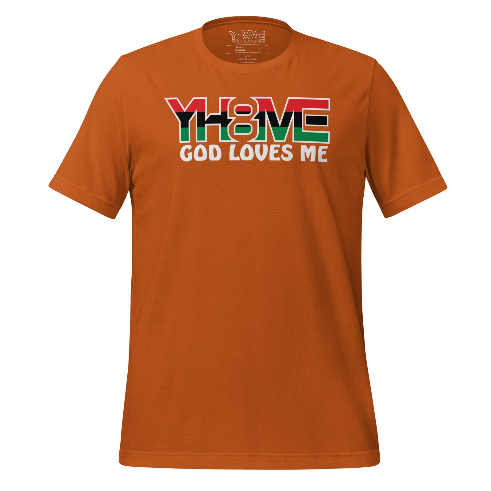 YH8ME GOD LOVES ME BLACK PRIDE T-SHIRT angle 24