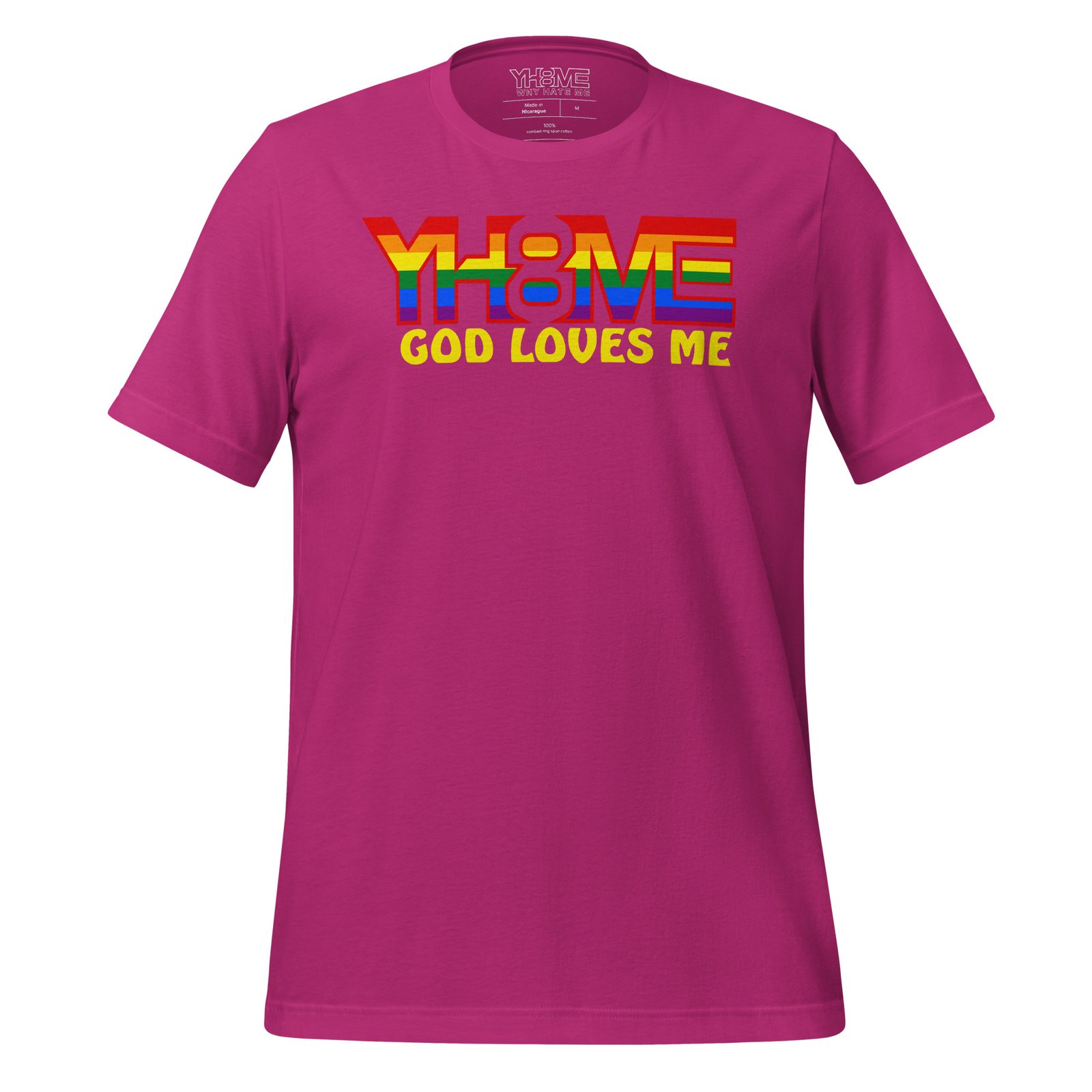 YH8ME GOD LOVES ME PRIDE T-SHIRT angle 18