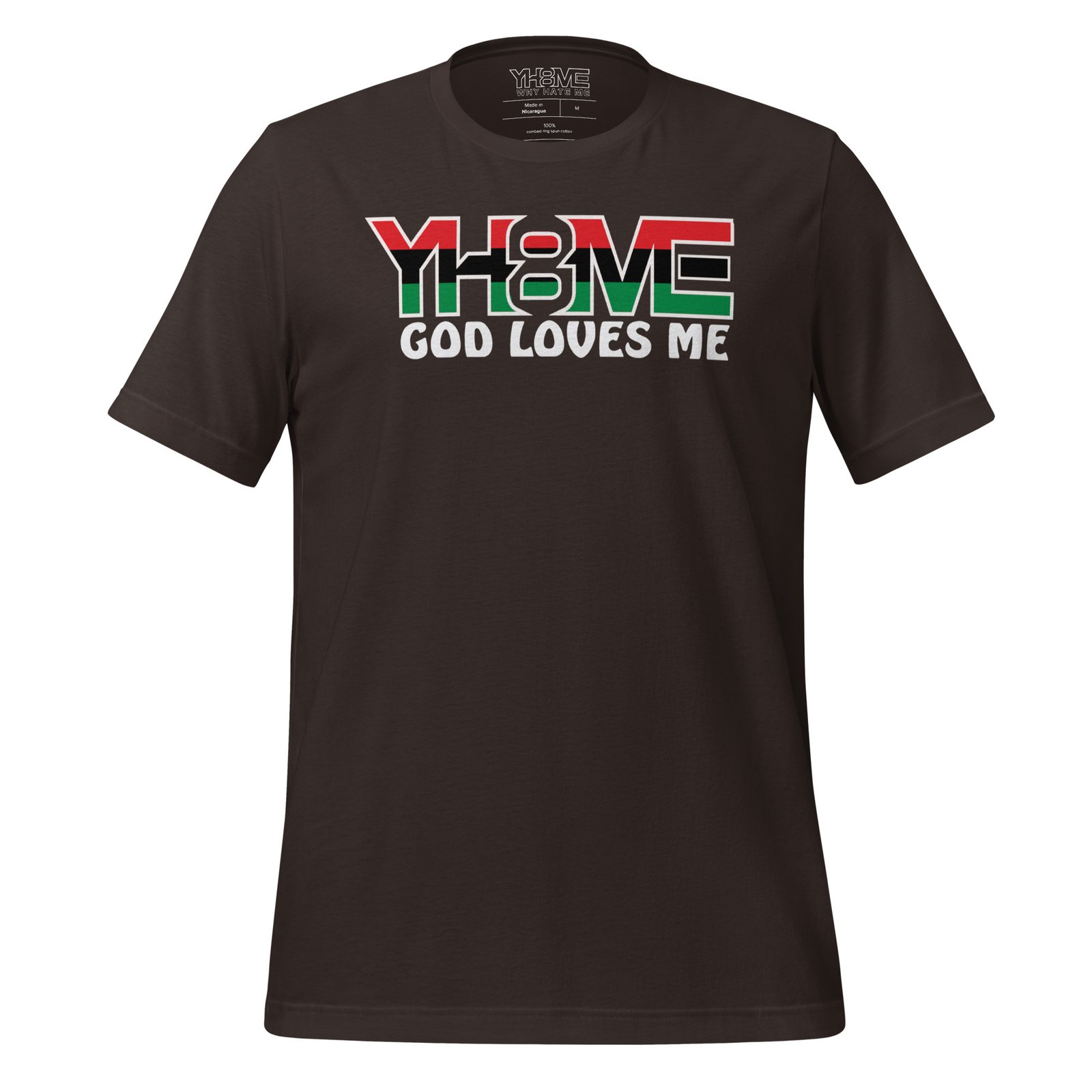 YH8ME GOD LOVES ME BLACK PRIDE T-SHIRT angle 8