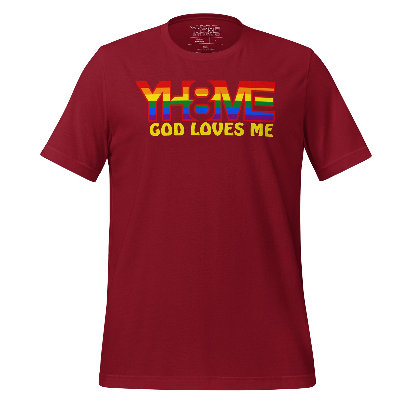 YH8ME GOD LOVES ME PRIDE T-SHIRT angle 6