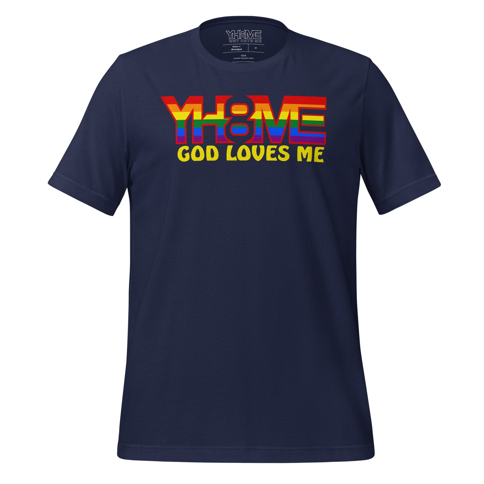 YH8ME GOD LOVES ME PRIDE T-SHIRT angle 4