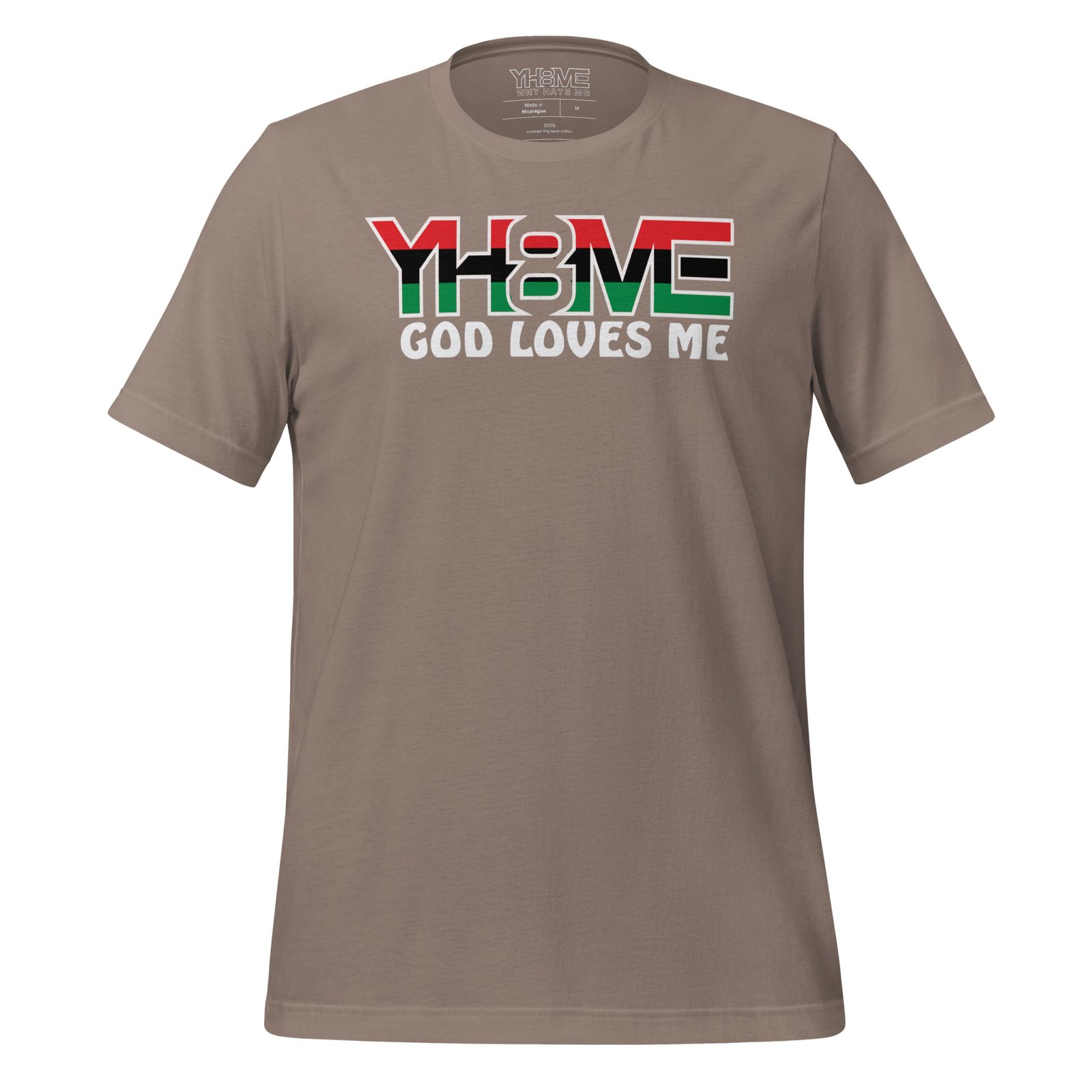 YH8ME GOD LOVES ME BLACK PRIDE T-SHIRT angle 28