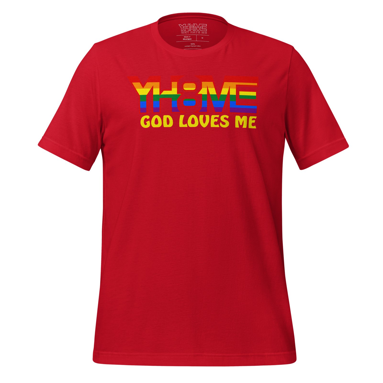 YH8ME GOD LOVES ME PRIDE T-SHIRT angle 12