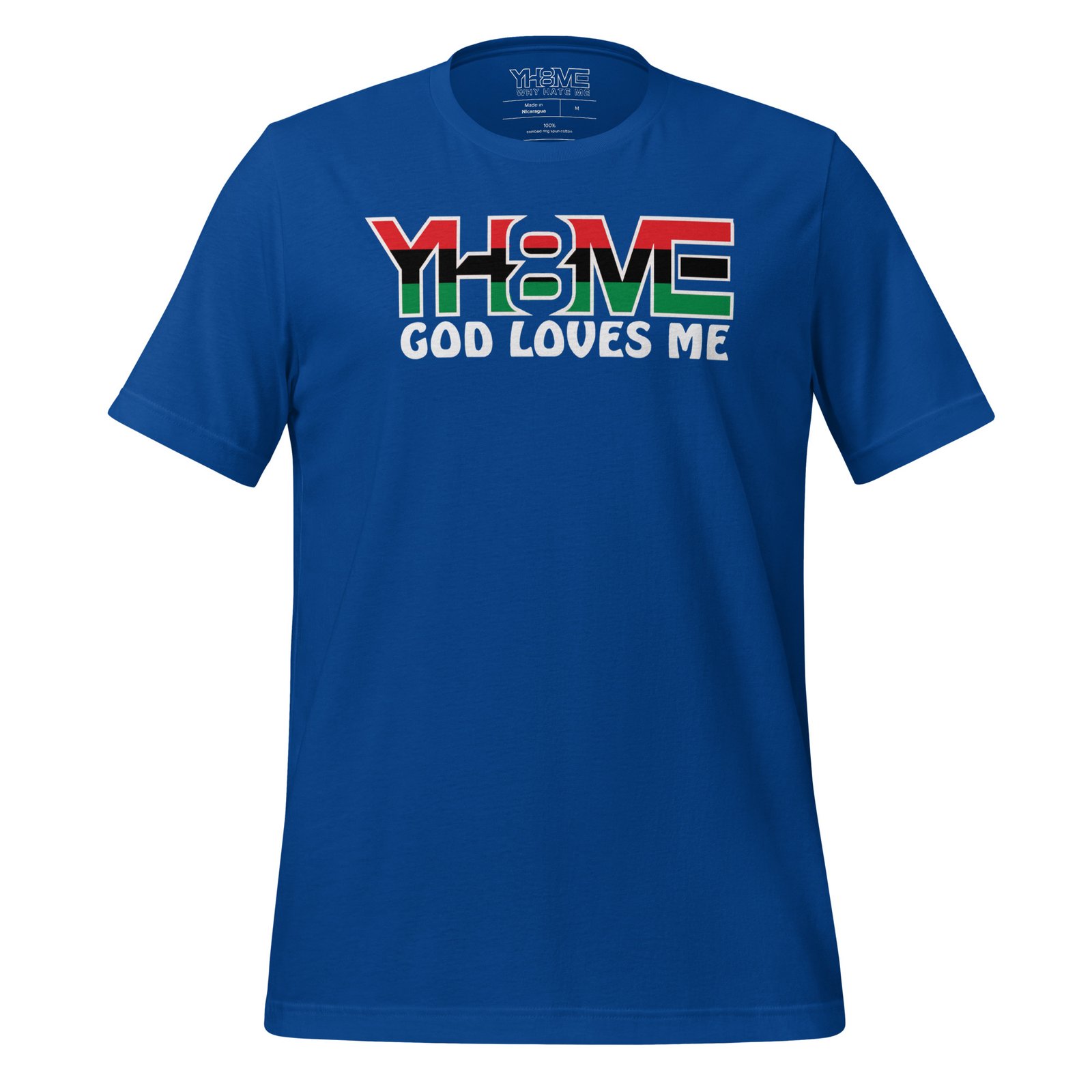 YH8ME GOD LOVES ME BLACK PRIDE T-SHIRT angle 16